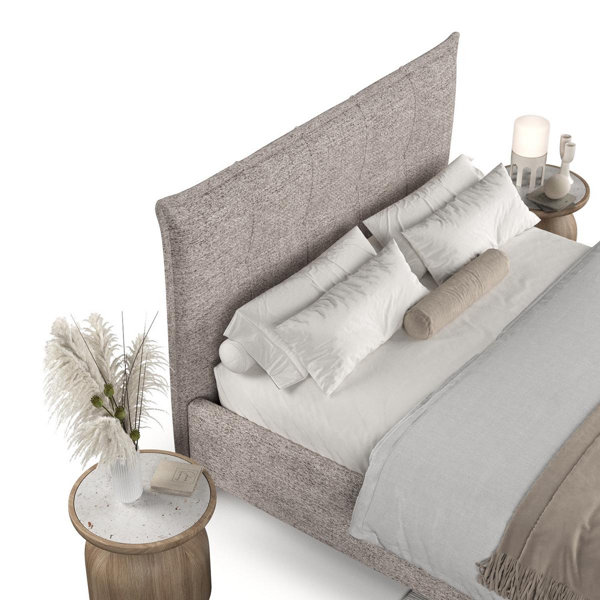 POLSTERBETT Plaza 160/200 cm Beige im Neve Stoff - Beige/Naturfarben, Holz/Holzwerkstoff (160/200cm) - AltaBeds