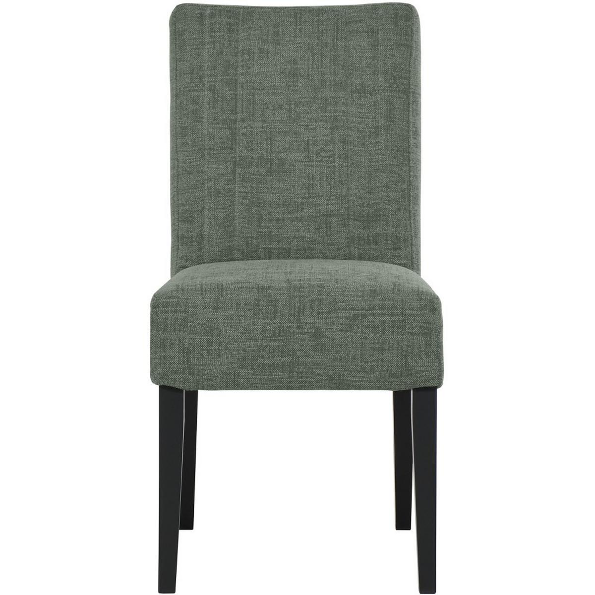STUHL FREYA mit schwarzen Holzbeinen, Polsterstuhl, Dunkelgrün - Dunkelgrün/Schwarz, Holz (47/94/42cm) - Beautysofa