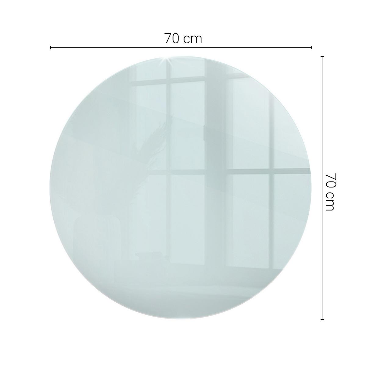 TISCHPLATTE Ø70 cm - Transparent, Glas (70/70/0.4cm) - Wallfluent