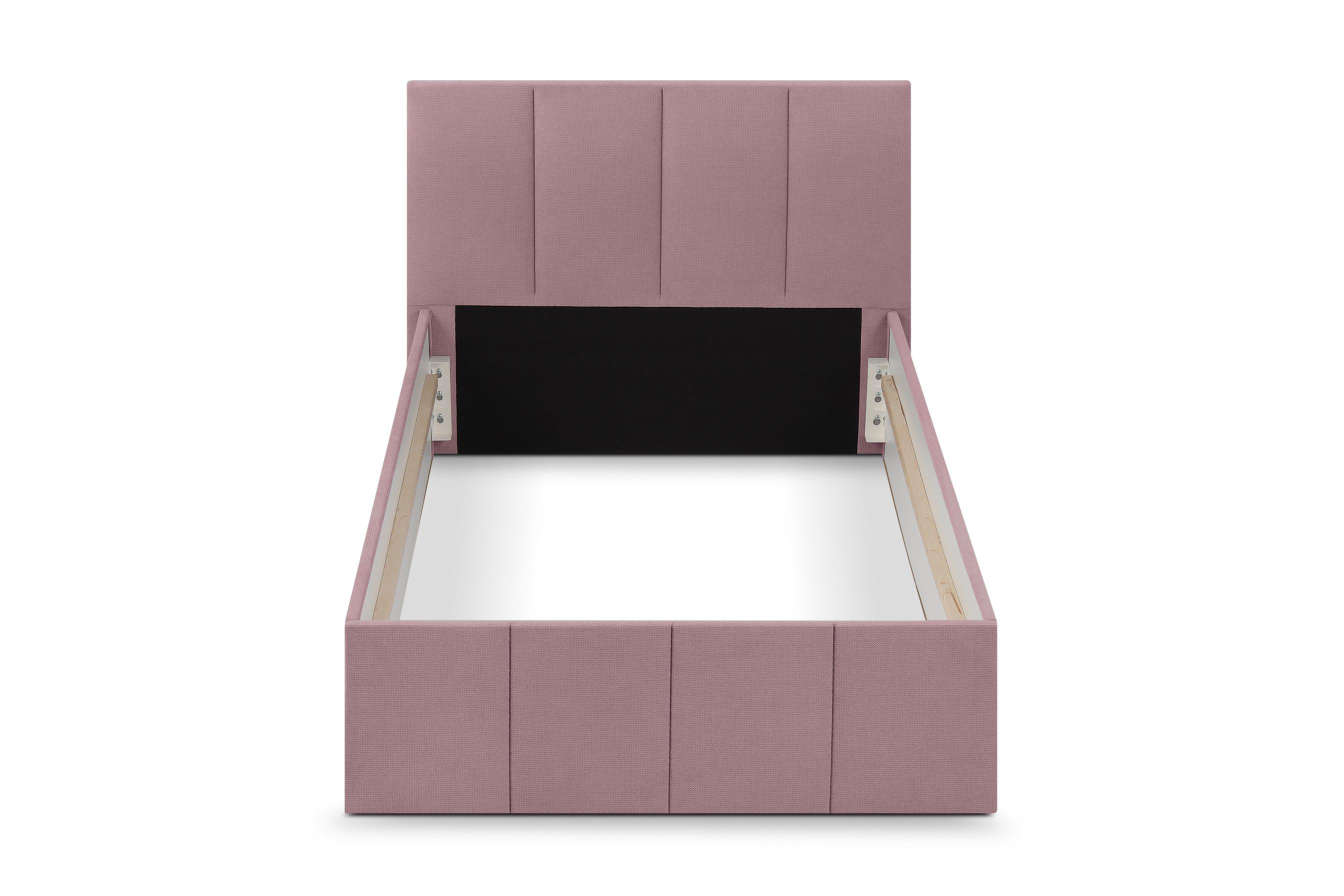 POLSTERBETT Dalas Rose 140 x 200 x 40 cm Stauraum Ohne Matratze und Lattenrost - Rosa, Holz (140/200cm) - Halmon Schlafkomfort Betten 