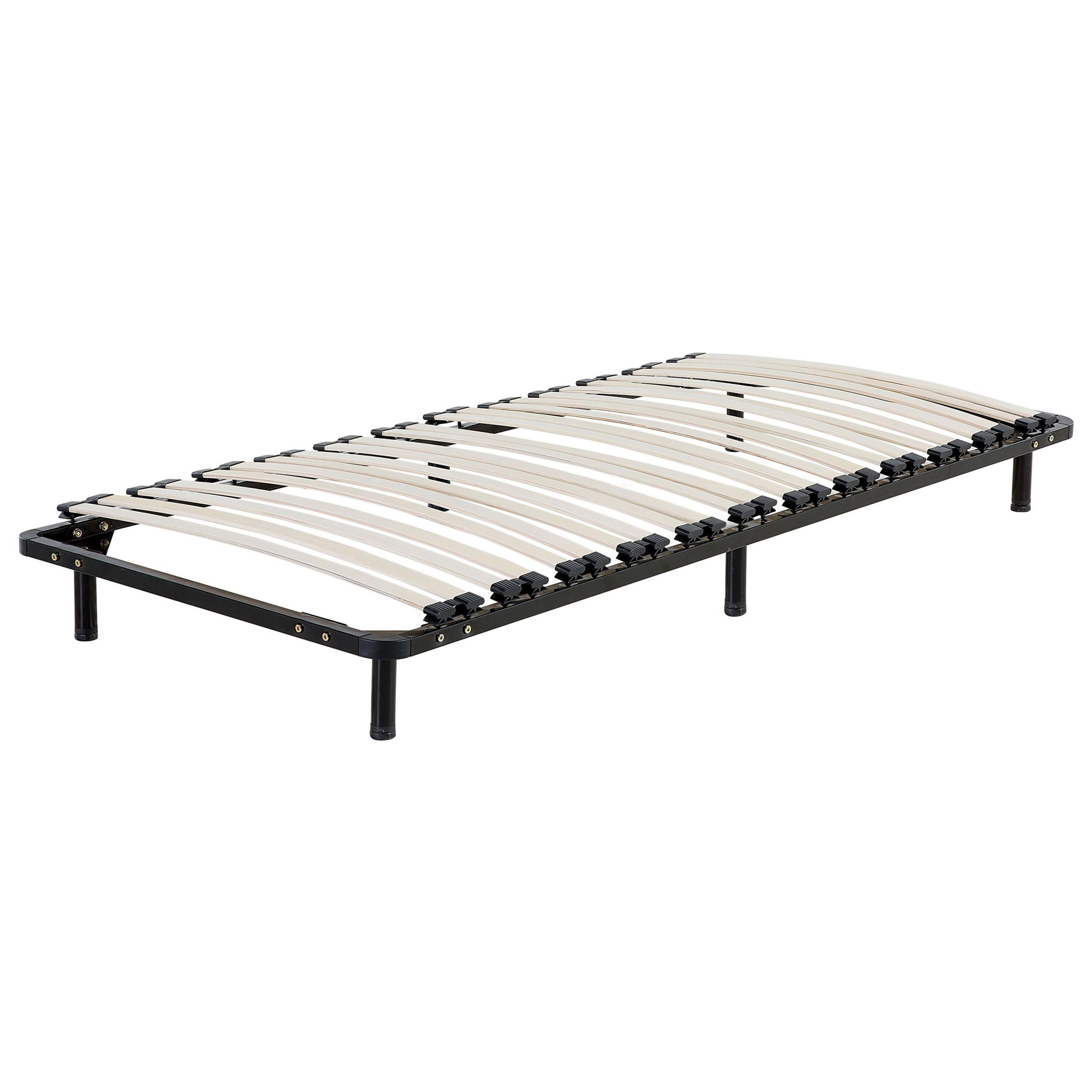 LATTENROST 90x200 cm Schwarz Combourg - Schwarz, Metall (90/21/200cm) - Beliani