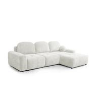 ECKSOFA Argos In Vibe - Creme, Holzwerkstoff/Textil (267/170cm) - Fun Möbel
