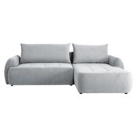 ECKSCHLAFSOFA Bueno II, Seite: Rechts - Hellgrau/Schwarz, Holz/Textil (280/185cm) - MIRJAN24