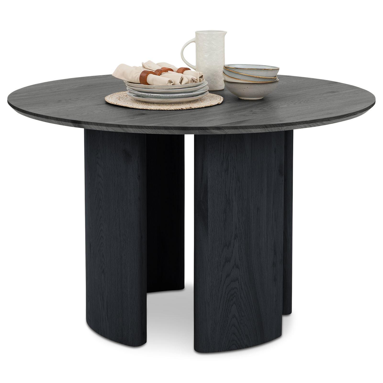 ESSTISCH ARVIKA schwarz - Schwarz, Holzwerkstoff (120/120/76cm) - IDIMEX