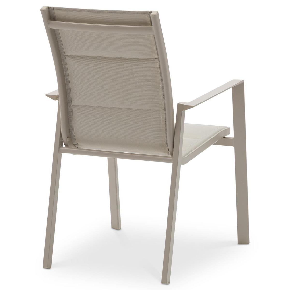 GARTENSTÜHLE TRAPANI 6er-Set champagne - Champagner, Textil (42/91/43cm) - IDIMEX