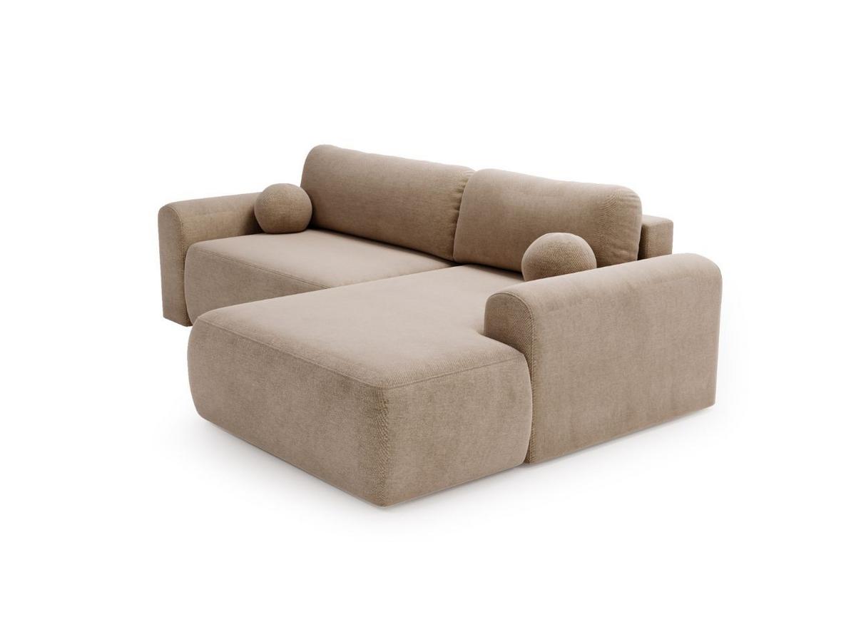 ECKSOFA Savana Braun Rechts - Braun, Holz/Textil (177/257cm) - Graingold