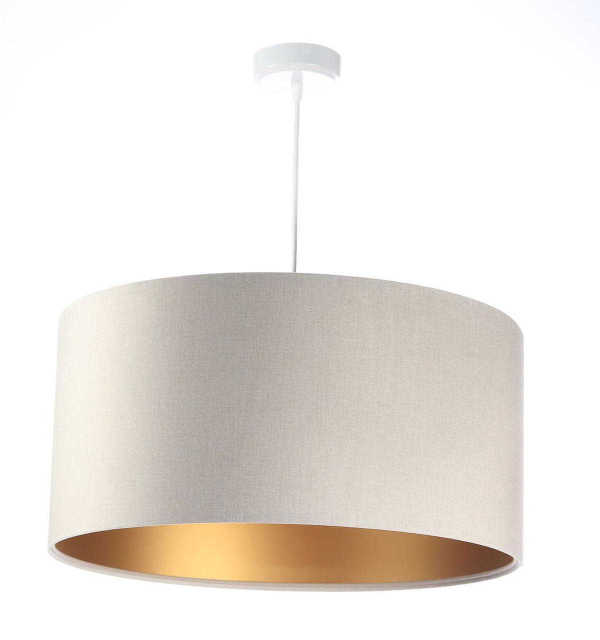 HÄNGELEUCHTE Gold 50/25 cm - Beige/Goldfarben, Kunststoff (50/0.8/25cm) - ONZENO