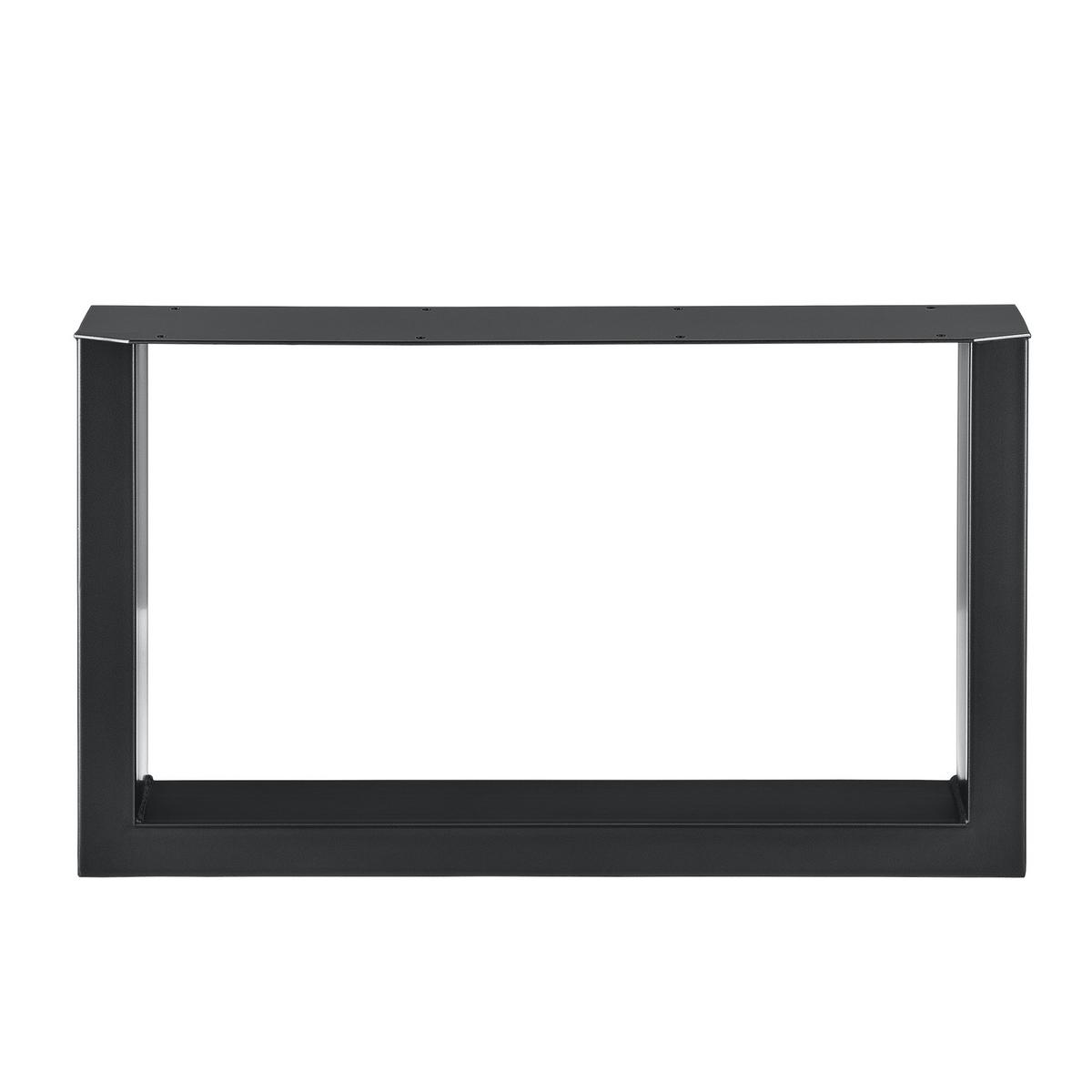TISCHGESTELL-SET 2 TLG. Makers - Schwarz, Metall (64/40/8cm) - [en.casa]