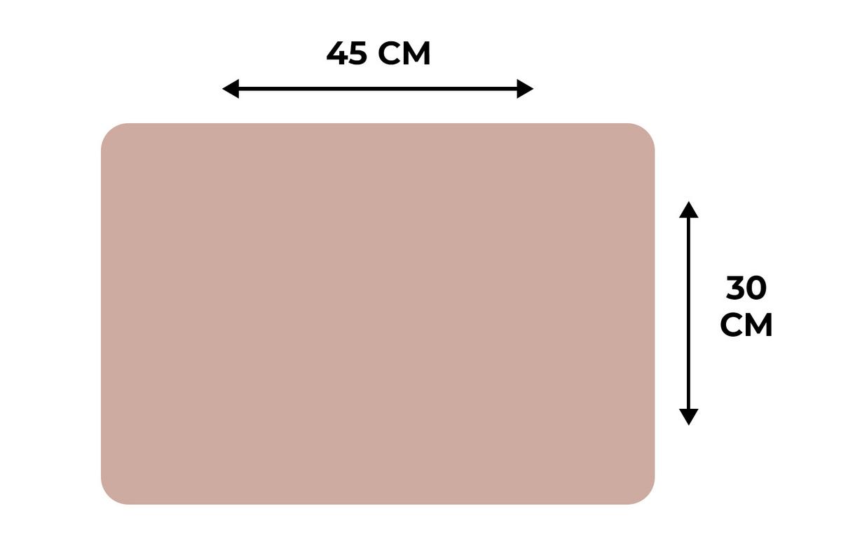 PLATZSETS 6er-Set Rosa - Palette - Einfarbig - Einfarbig rosa Platzdeckchen 45x30 cm - Altrosa, Kunststoff (0.3/45/30cm) - MuchoWow