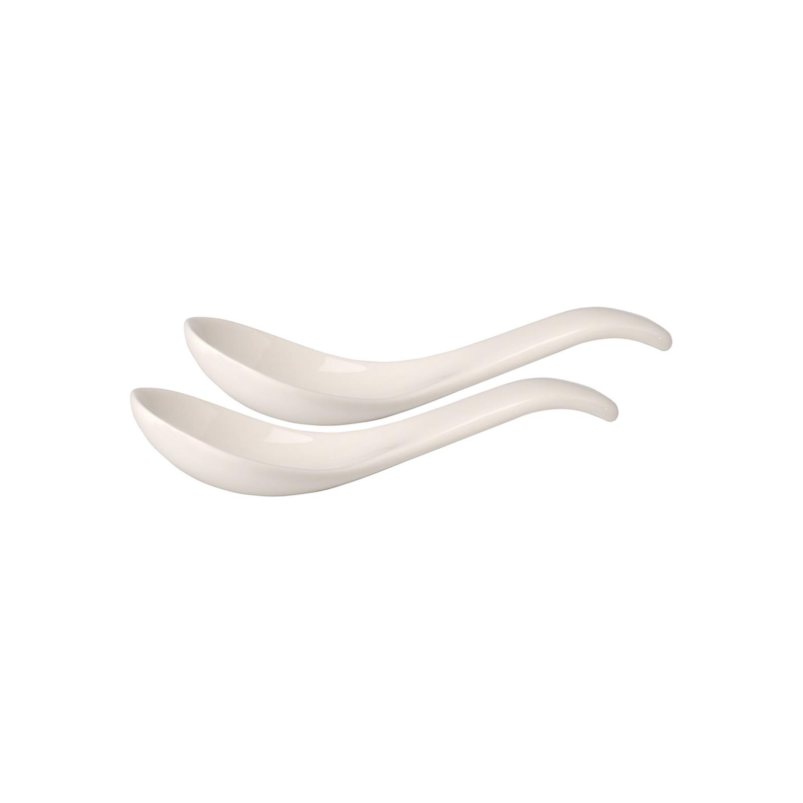 ASIALÖFFEL Soup Passion weiß 14,5 x 4,2 x 3,8 2er Set - Weiß, Keramik - Villeroy & Boch