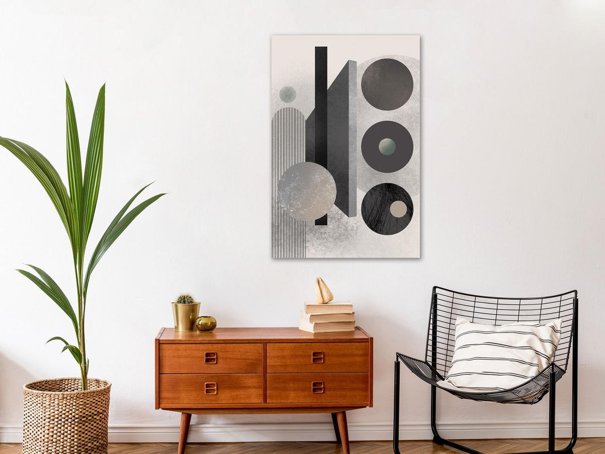 KUNSTDRUCK Schwarz-Weiß 40/60 cm - Schwarz, Textil (40/60cm) - KUNSTLOFT