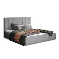 BOXBETT 200/200 Brook Grau - Grau, Holz/Textil (200/200cm) - Petits-meubles