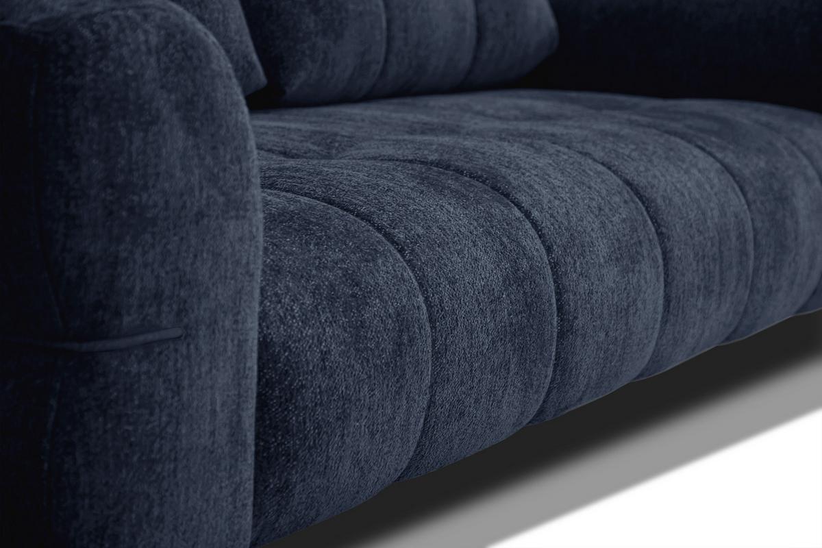 SOFA SALVINI 2,5-Sitzer, dunkelblau - Dunkelblau, Holz/Textil (206/88/99cm) - Wozimo