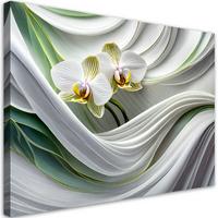 KUNSTDRUCK Weiß 120/80 cm - Weiß, Textil (120/80cm) - KUNSTLOFT
