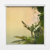 INNENROLLO - Fensterrollo - Rollo - 150x180 cm - Pflanzenrahmen - Grün, Kunststoff (150/180/0.5cm) - TULUP