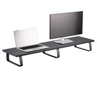 MONITORSTÄNDER MILFORD - Schwarz, Holzwerkstoff/Metall (26/100/12cm) - CARO-Möbel