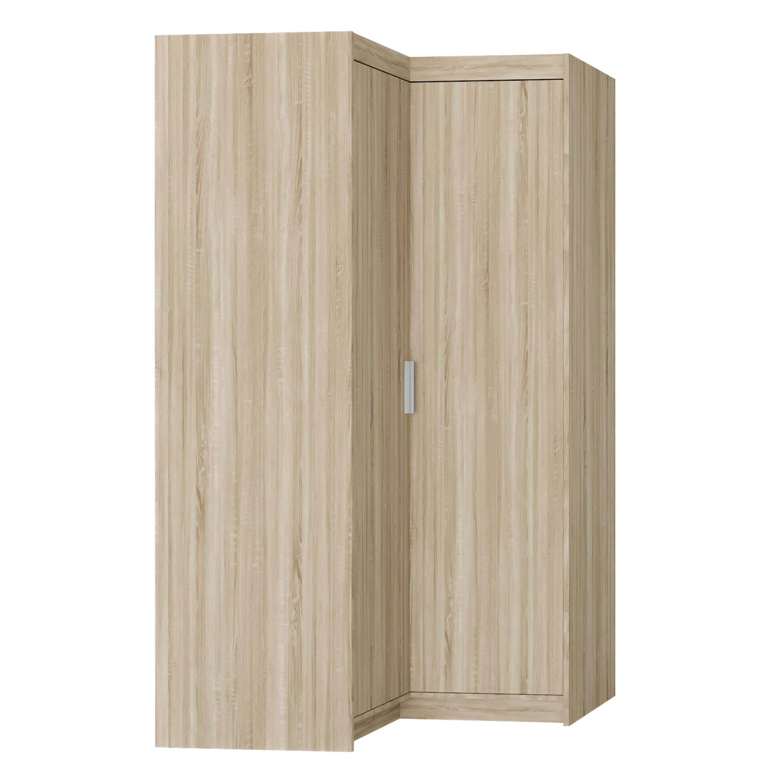 ECKSCHRANK Storicos Sonoma Eiche 97,8/190,5/97,8 cm – Modern, ideal für Ecken - Sonoma Eiche, Holzwerkstoff/Kunststoff (97.8/190.5/97.8cm) - AX Living