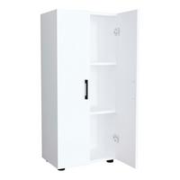 MEHRZWECKSCHRANK Åsnes - Weiß, Holzwerkstoff (49/108/32cm) - [en.casa]