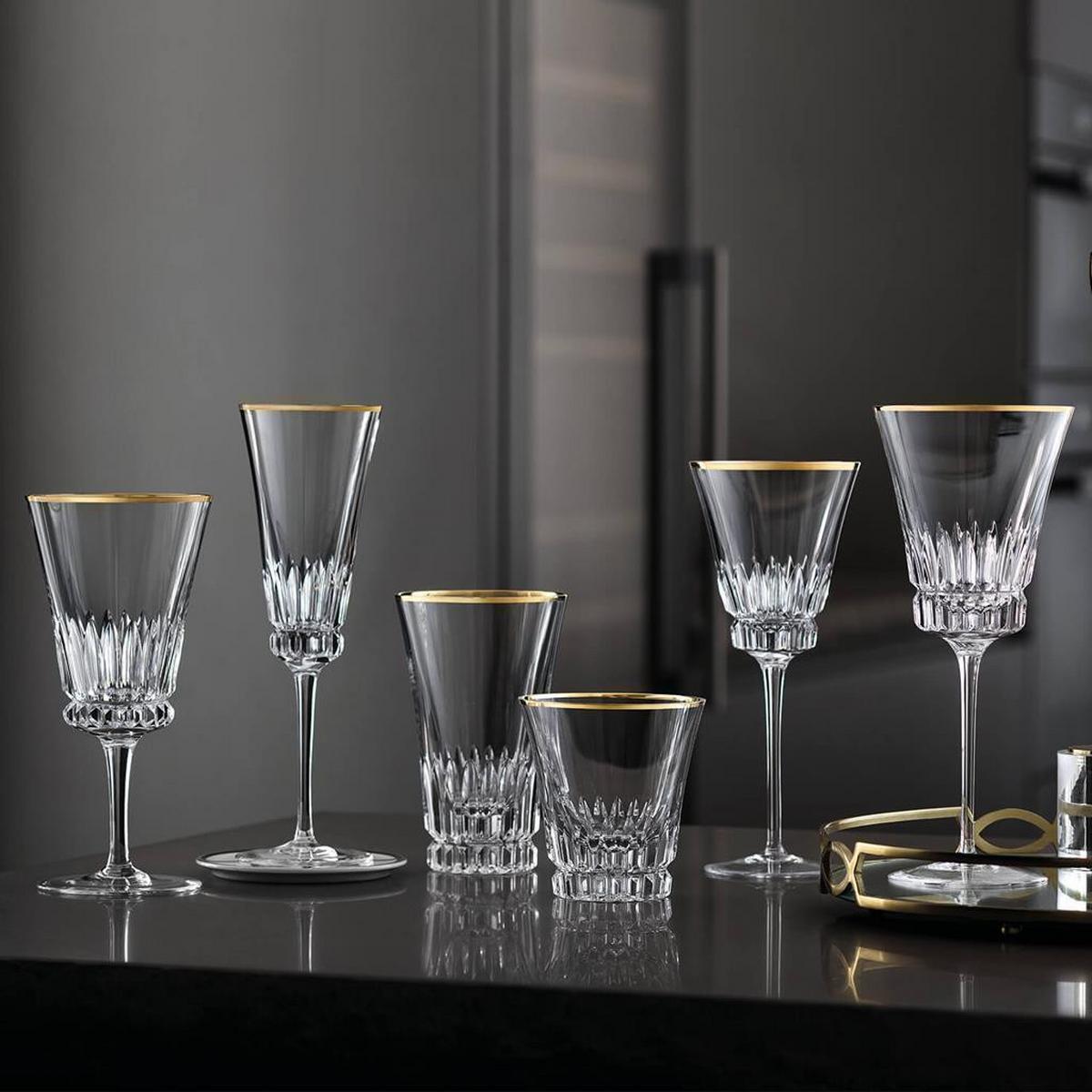 WASSERKELCHE Grand Royal Gold transparent-gold 250 ml 2er Set - Transparent/Goldfarben, Glas (0.25L) - Villeroy & Boch