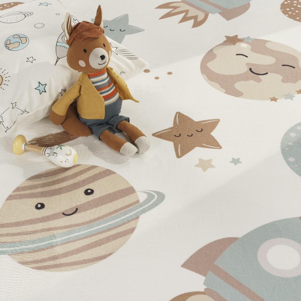 KINDERTEPPICH Waschbar, mit Weltraum-Motiv, Mehrfarbig, 120 x 160 cm - Multicolor, Textil (120/160cm) - KADIMA DESIGN