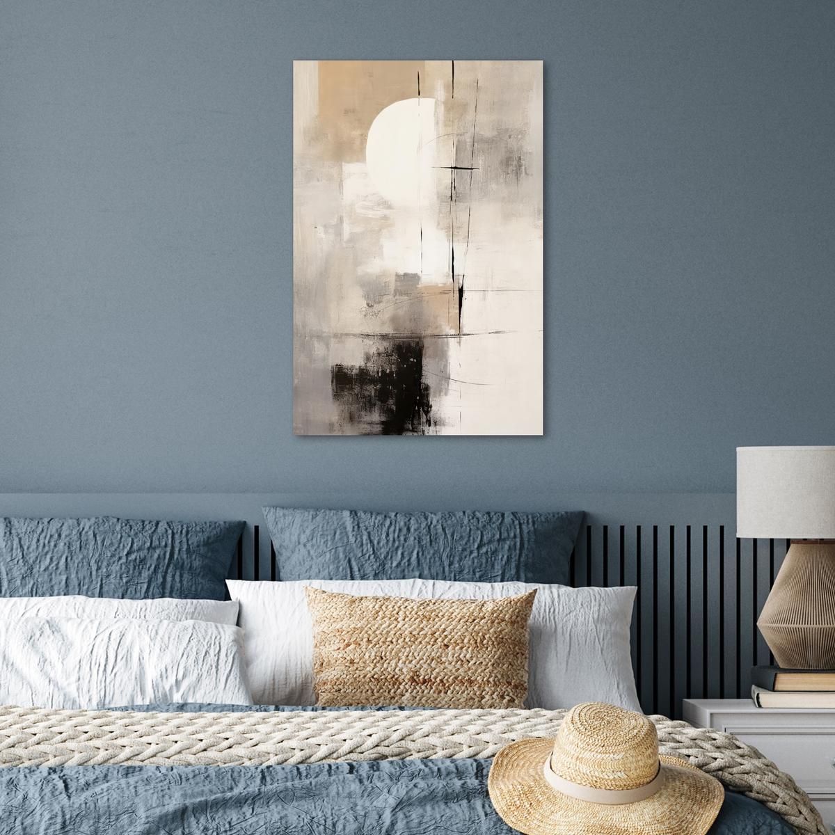 POSTER Abstrakt - Kunst - Grau Wanddeko 40x60 cm - Hellgrau, Papier (40/60/0.1cm) - MuchoWow