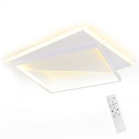 LED-DECKENLEUCHTE Alexander 48/48/6 cm - Weiß, Metall (48/48/6cm) - Nettlife