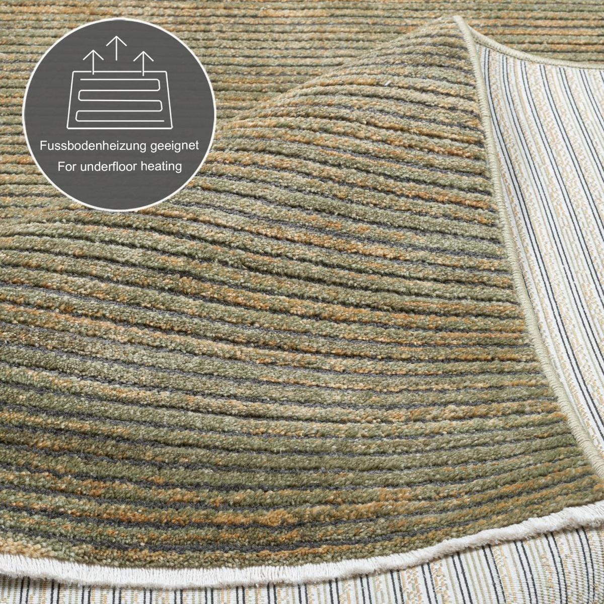 FLACHWEBETEPPICH Corduletta 180x280 cm - Grün, Textil (180/280cm) - Gino Falcone