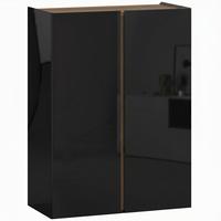 SCHUHSCHRANK Spanplatte Hochglanz-Schwarz - Schwarz Hochglanz, Holzwerkstoff (70/95/33.5cm) - HOMCOM