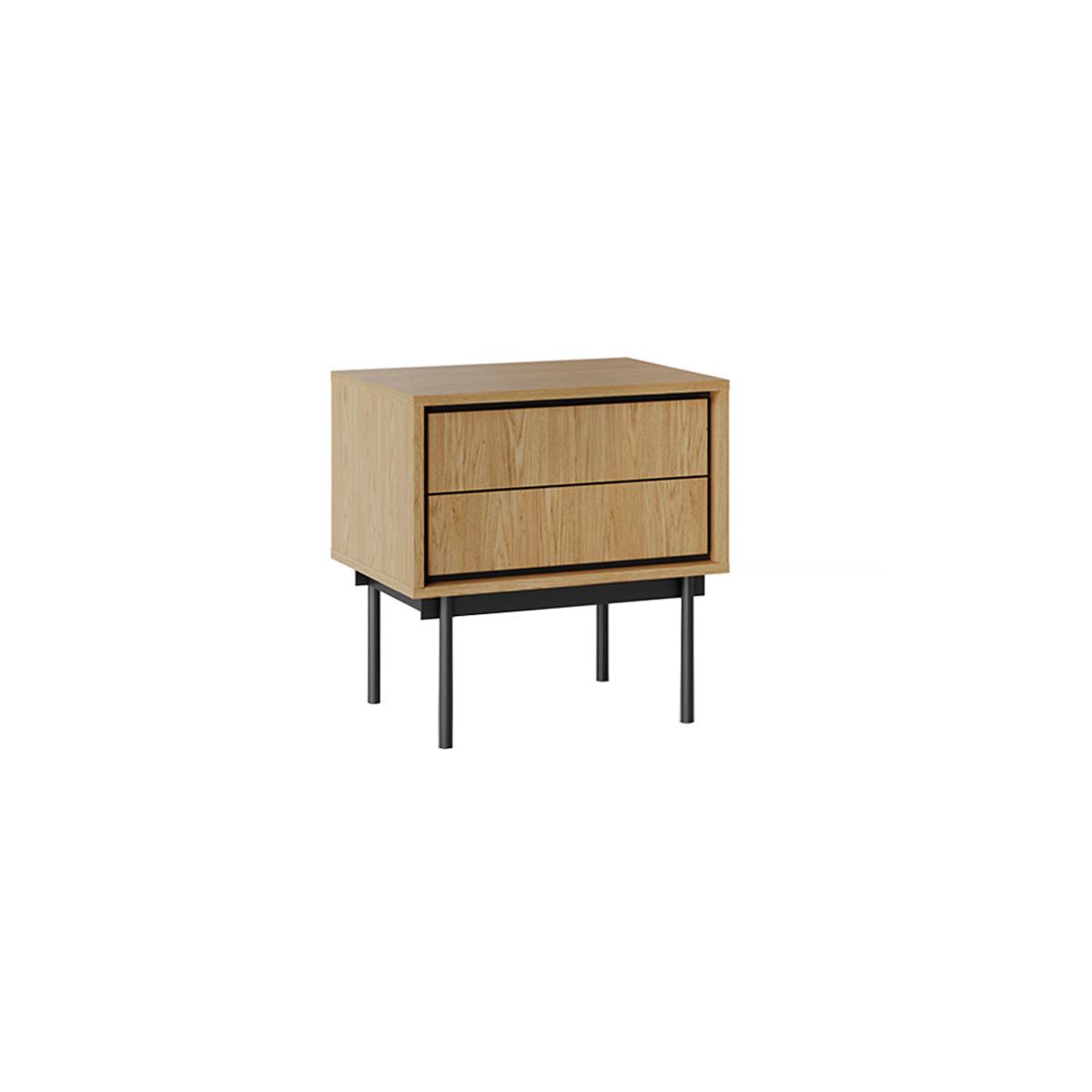 NACHTTISCH Vidia Holz - Braun, Holzwerkstoff (53.2/53.8/38cm) - Petits-meubles