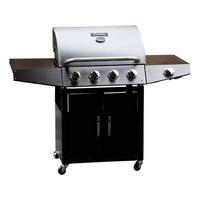 GASGRILL party 5 Silber - Grau, Metall (54/55/136cm) - Habitat Garten