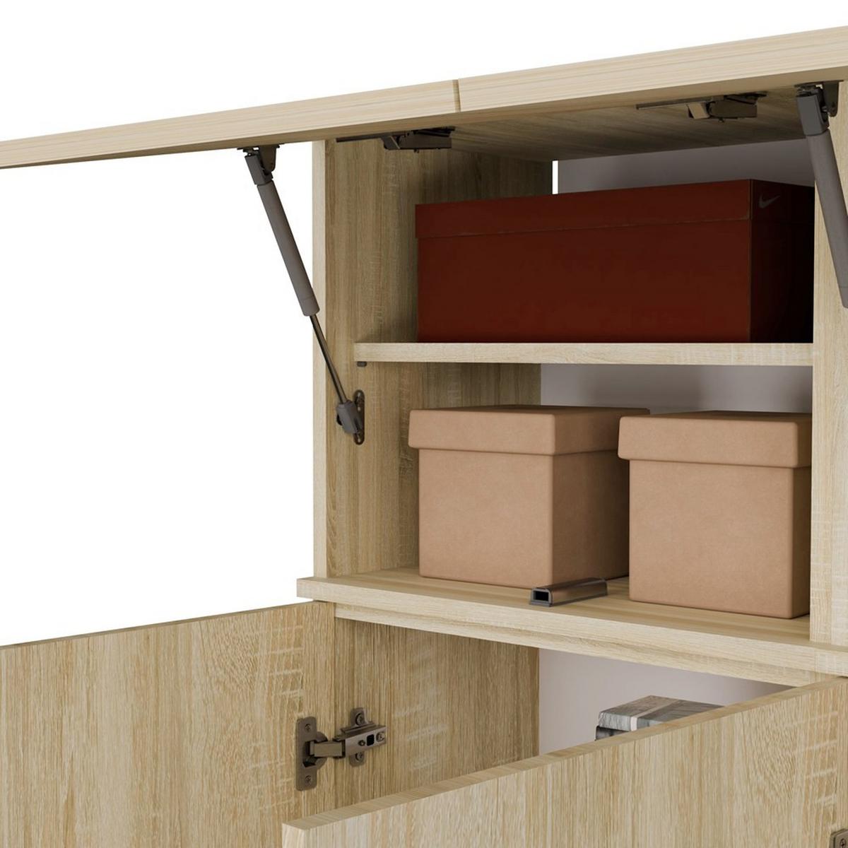 GARDEROBENSCHRANK modern, Schrank Set Kleiderschrank - Schuhschrank Sonoma Eiche 150/238/35 - Sonoma Eiche, Holzwerkstoff (150/238/35cm) - RAUMHIRSCH FURNITURE