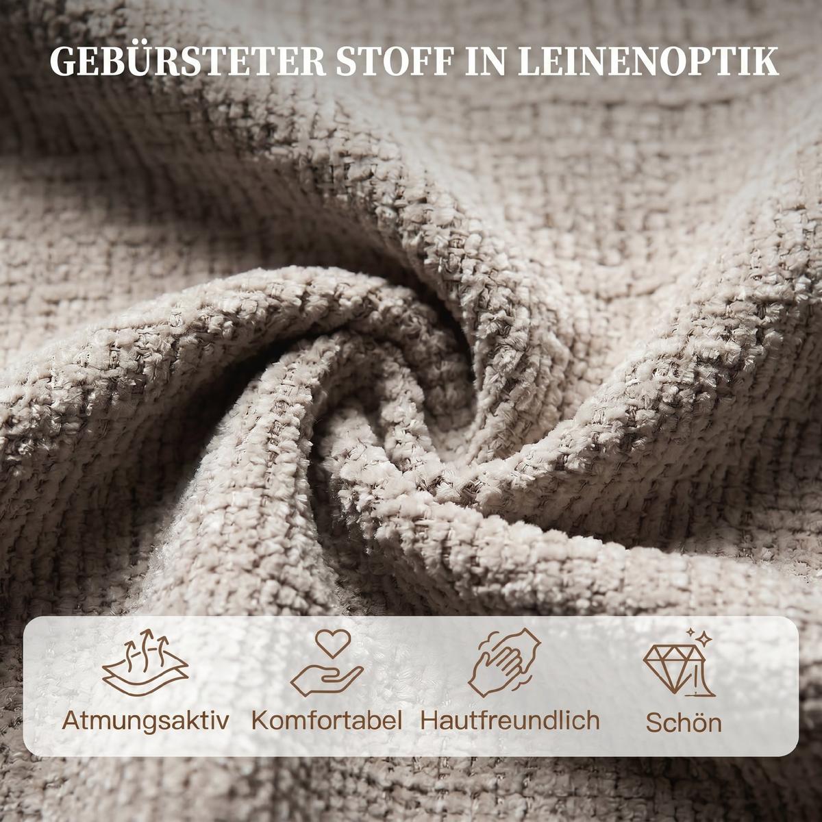 RELAXSESSEL Polyester Beige - Beige/Schwarz, Holzwerkstoff/Textil (76/111/88cm) - HOMCOM