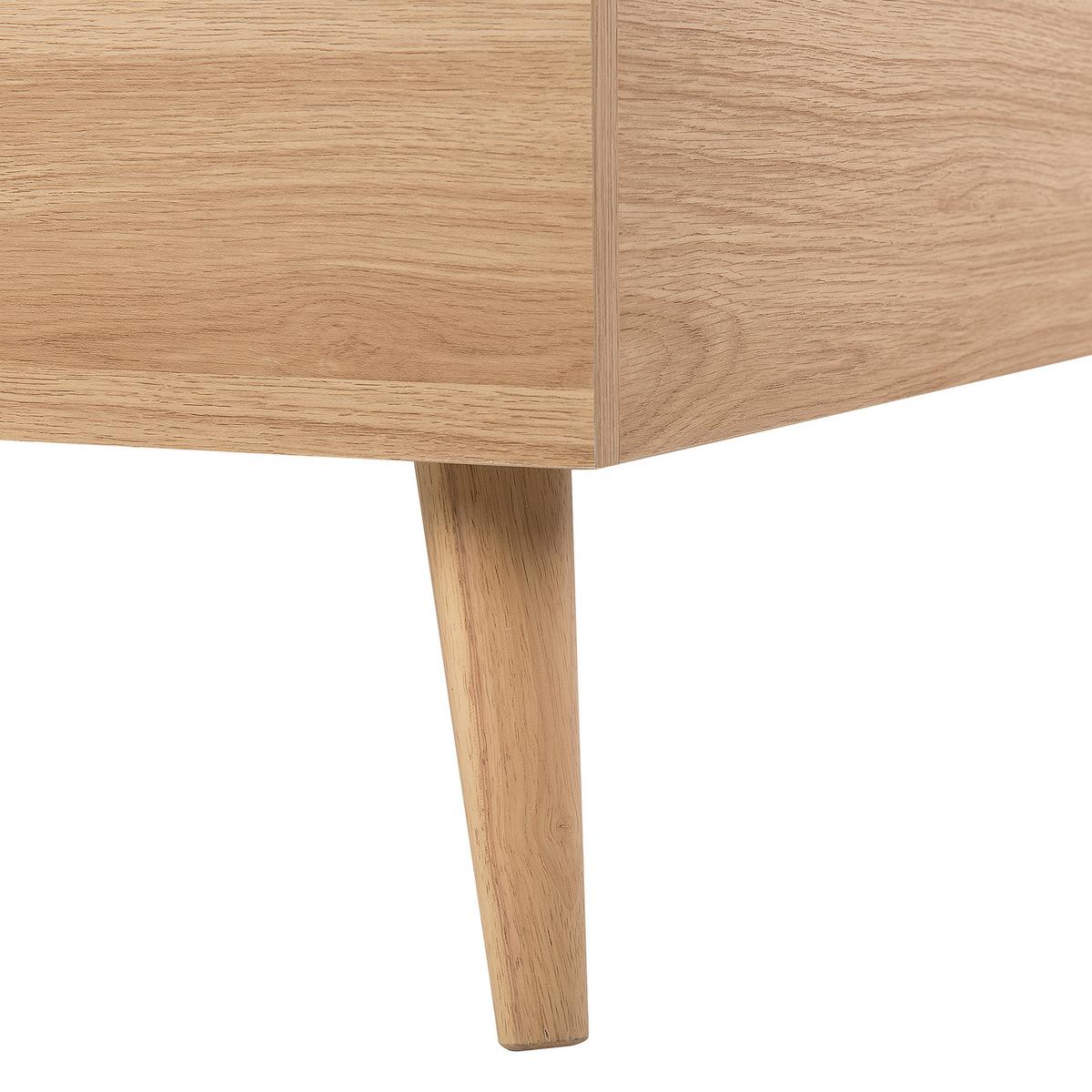 BETT mit Lattenrost 160x200 cm Heller Holzfarbton Serris - Hellbraun, Holzwerkstoff (160/200cm) - Beliani