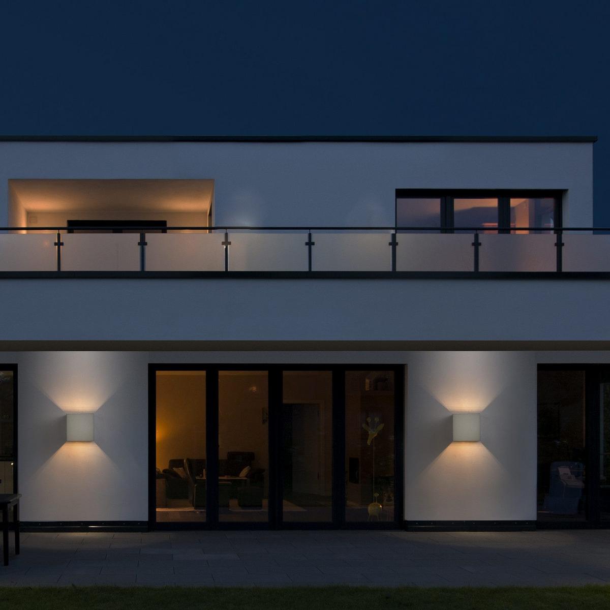 WANDLEUCHTE Inspiration - Grau, Metall (10/10/10cm) - Nettlife