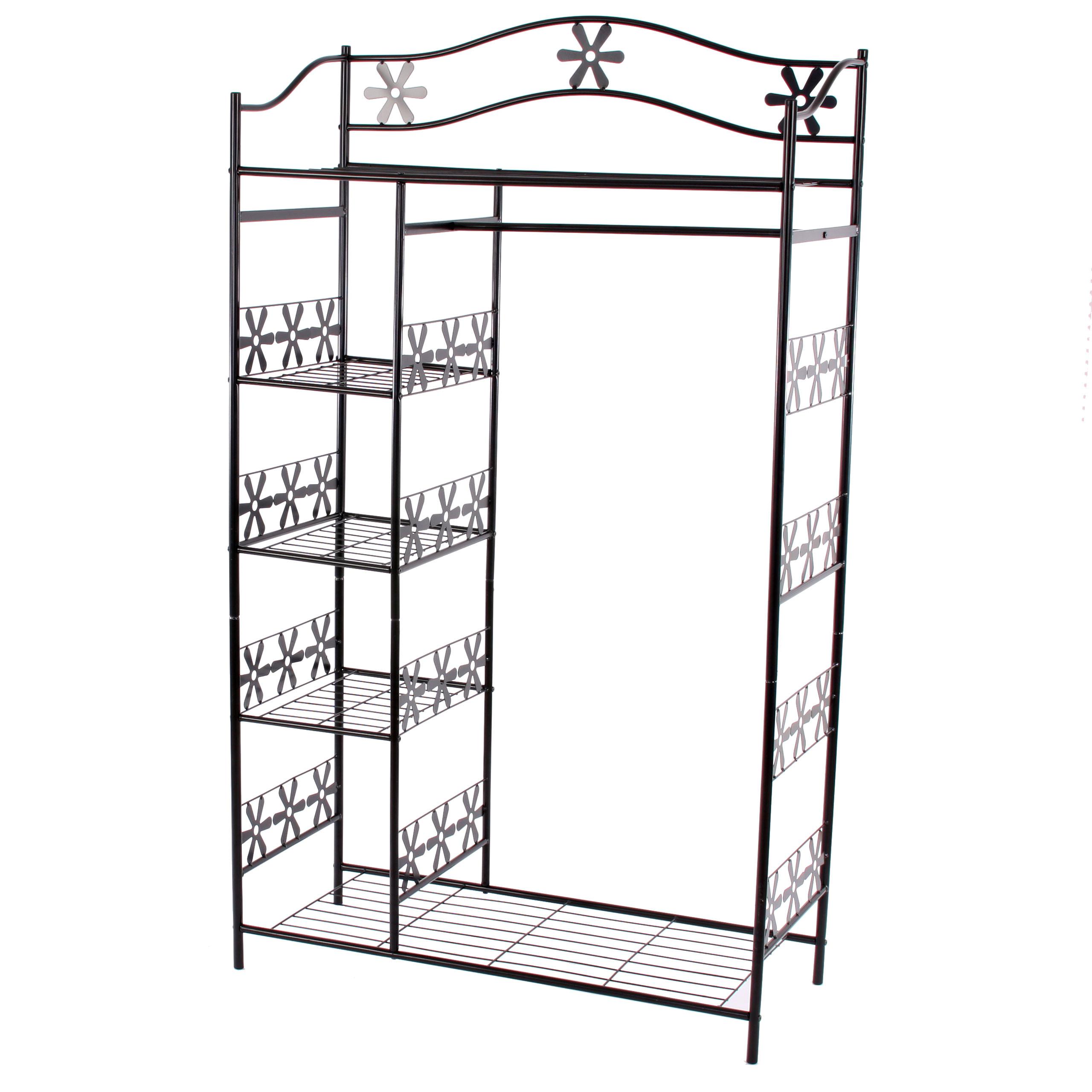 METALL-GARDEROBE OHNE VORHANG Schwarz - Schwarz, Metall (100/172/43cm) - MCW