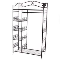 METALL-GARDEROBE OHNE VORHANG Schwarz - Schwarz, Metall (100/172/43cm) - MCW