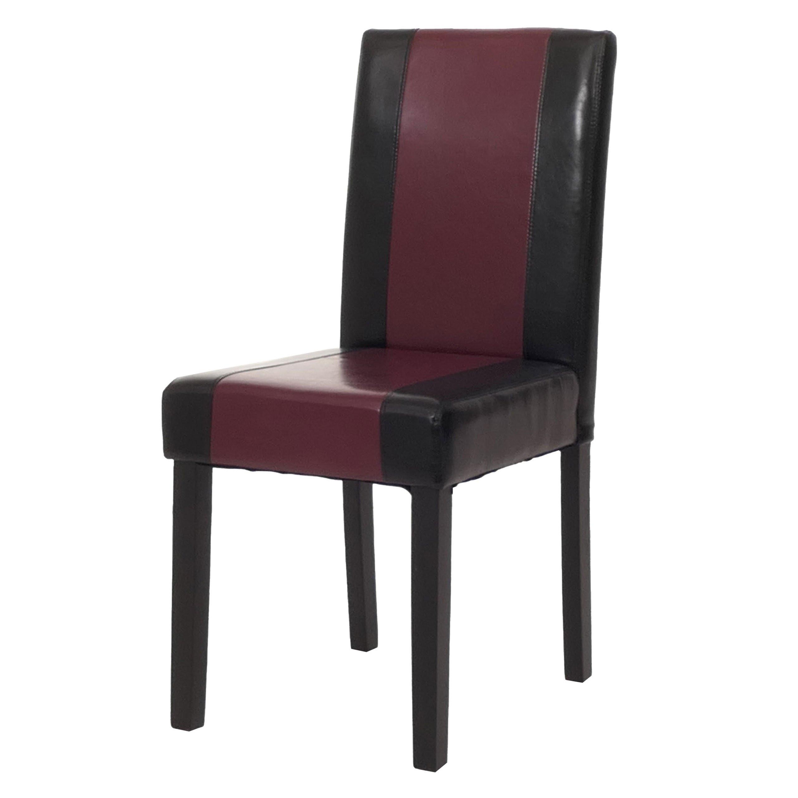 ESSZIMMERSTUHL Schwarz, Rot, Schwarz - Rot/Multicolor, Textil (43/90/56cm) - MCW