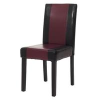 ESSZIMMERSTUHL Schwarz, Rot, Schwarz - Rot/Multicolor, Textil (43/90/56cm) - MCW