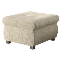 POLSTERHOCKER Orkan Klein - Beige/Silberfarben, Holz/Textil (60/39/60cm) - MIRJAN24
