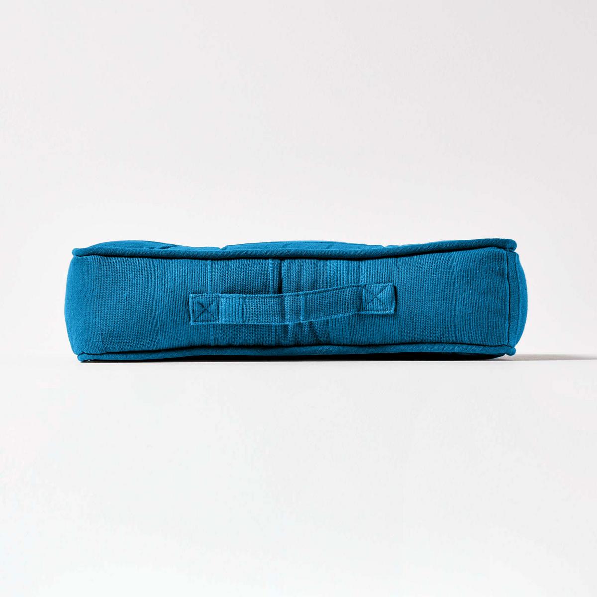 SITZKISSEN Rajput petrol-blau 40/40/8 cm - Petrol, Textil (40/40/8cm) - Homescapes
