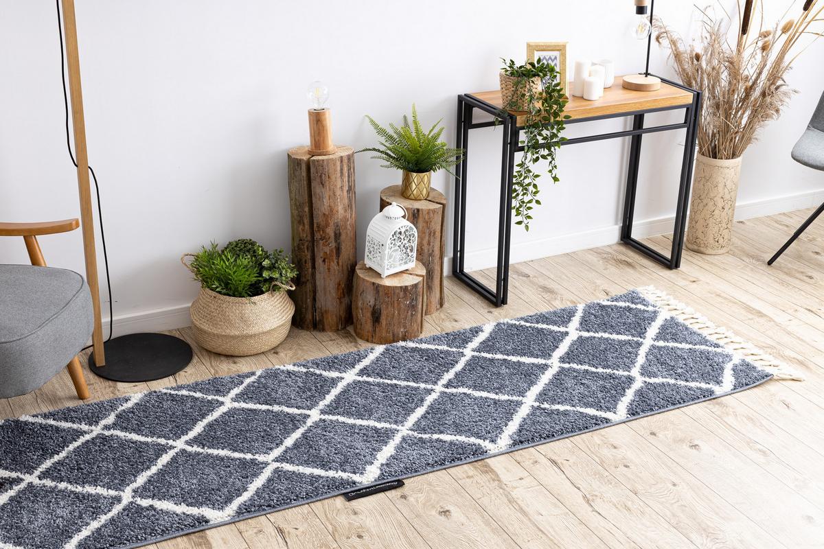 TEPPICH Berber 60/200 cm - Grau, Textil (60/200cm) - rugsX