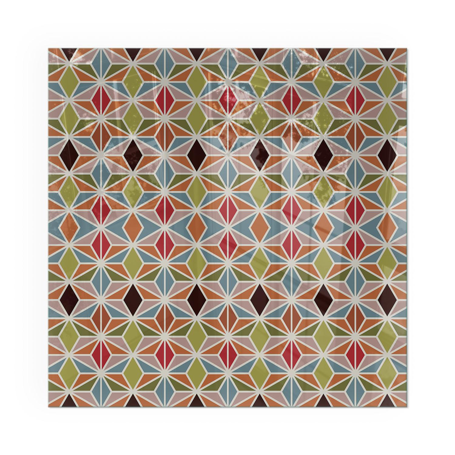 GLASPLATTE für Kamin 60x60 cm - Braun, Glas (60/60/0.4cm) - TULUP