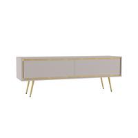 LOWBOARD Lori mit 2 Türen, Push-to-open-Öffnung, kaschmir - Kaschmir, Holzwerkstoff/Metall (150/40/40cm) - Beautysofa