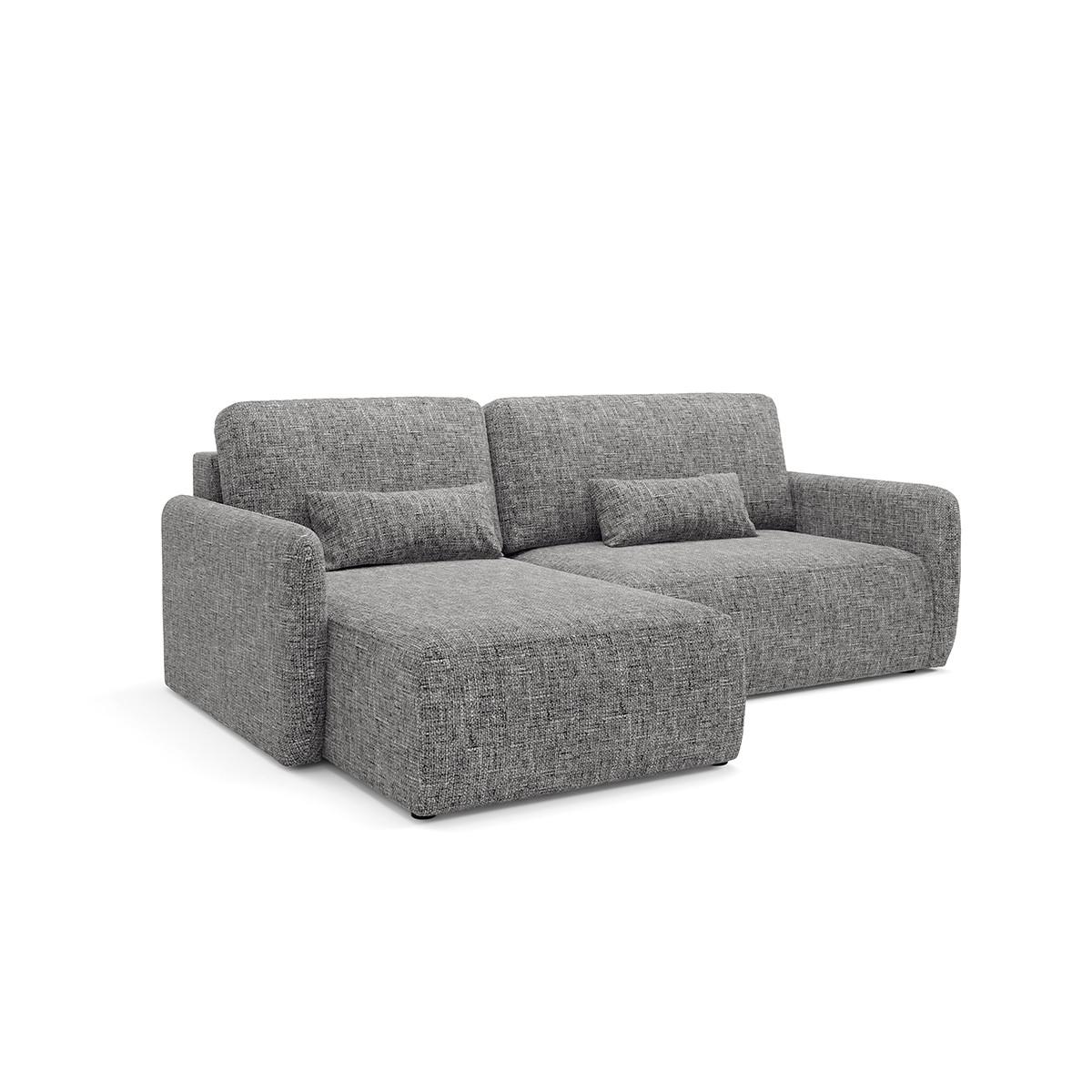 ECKSOFA Lazare 3 Sitzplätze Grau - Grau, Holz (217/148cm) - Petits-meubles