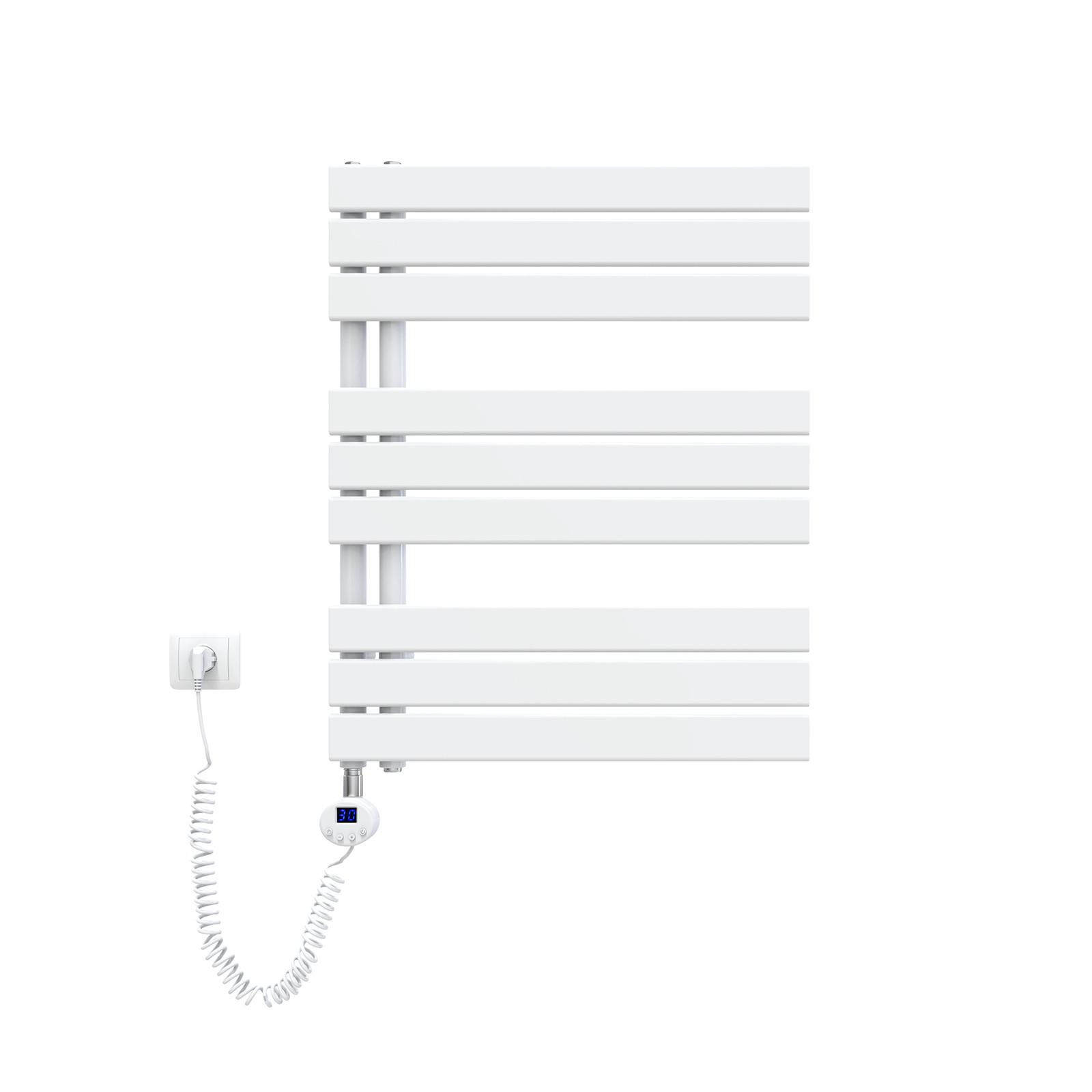 HEIZKÖRPER Elektrisch mit Thermostat Weiß 75/60 cm - Weiß, Metall (60/76.2/5.9cm) - EMKE