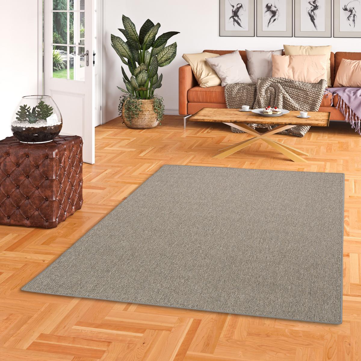 FLACHGEWEBE NATUR TEPPICH BENTZON - Blaugrau, Textil (100/300cm) - Snapstyle