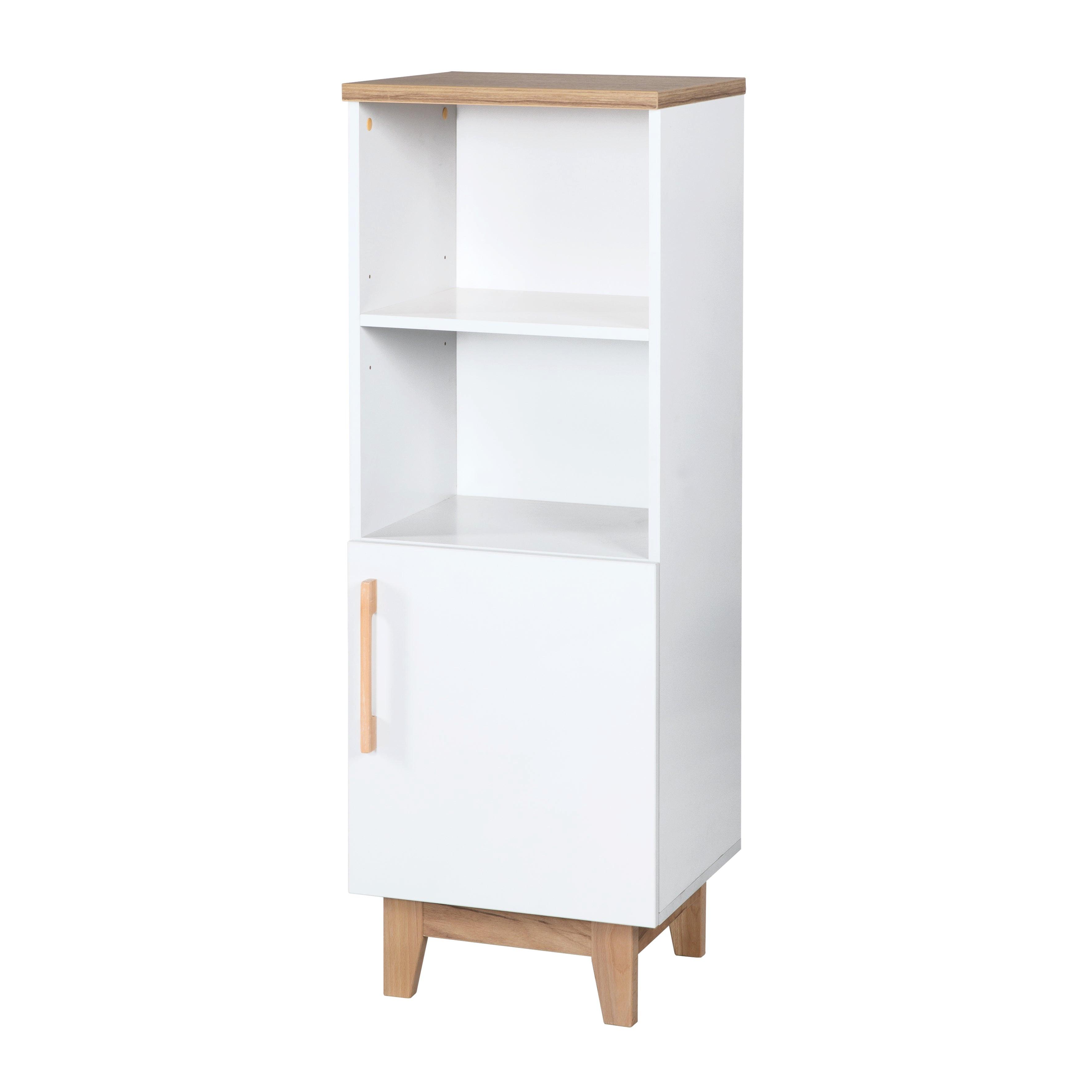 STANDREGAL Finn - Weiß, Holzwerkstoff (45/128/42cm) - Roba