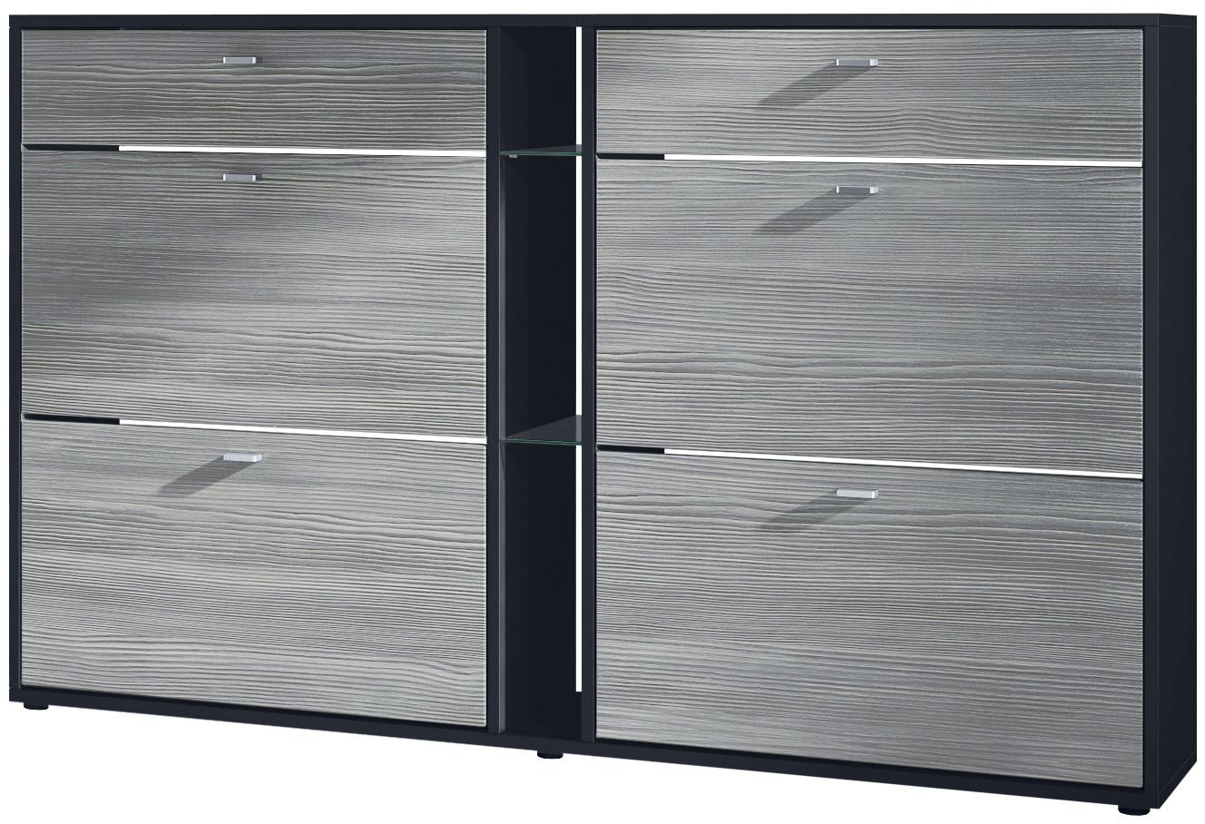 SCHUHSCHRANK Today Fronten in Avola-Anthrazit - Anthrazit, Holzwerkstoff (155.5/95/28cm) - Vladon