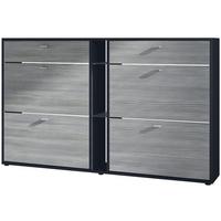 SCHUHSCHRANK Today Fronten in Avola-Anthrazit - Anthrazit, Holzwerkstoff (155.5/95/28cm) - Vladon