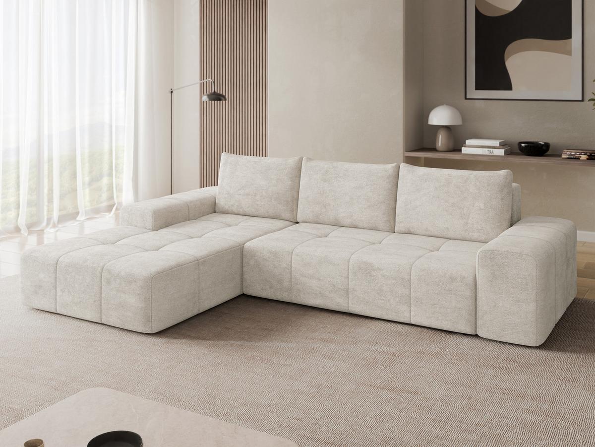 ECKSCHLAFSOFA Tonseo L, Seite: Links - Schwarz/Sahara, Holz/Kunststoff (275/173cm) - MIRJAN24